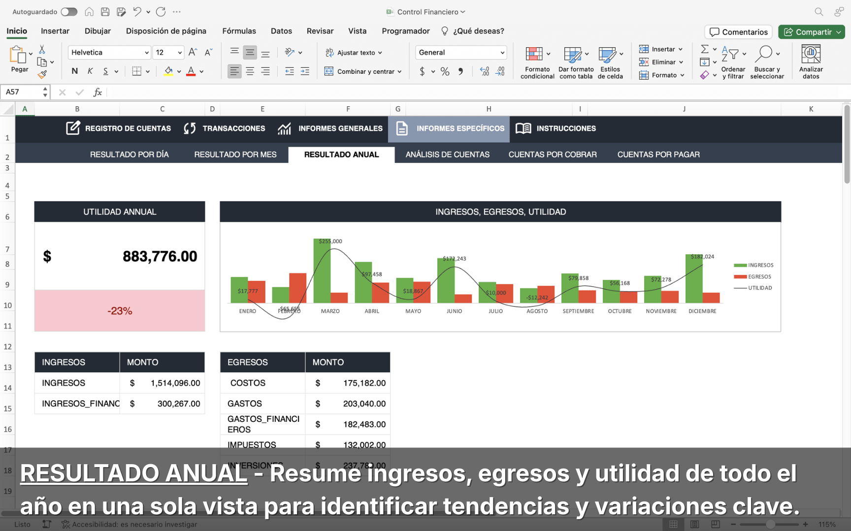 Control Financiero Para Negocios