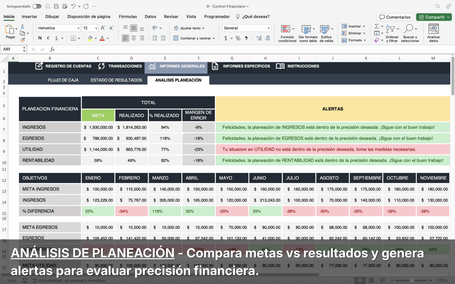 Control Financiero Para Negocios