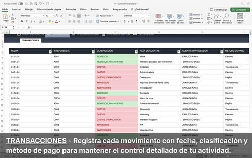 Control Financiero Para Negocios